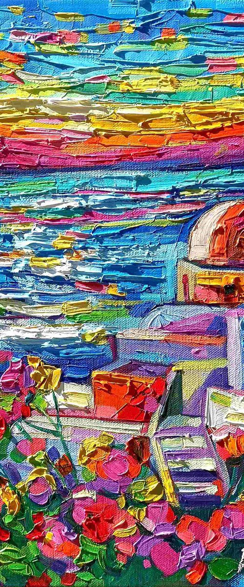 Colorful Santorini by Vanya Georgieva