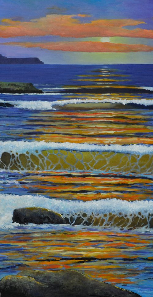 Dusk seascape by Isabel Robledo