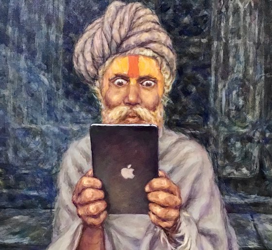 iPad Wonder, Modern Miracle, Indian mystic, guru, yogi, iPad, Apple, culture class