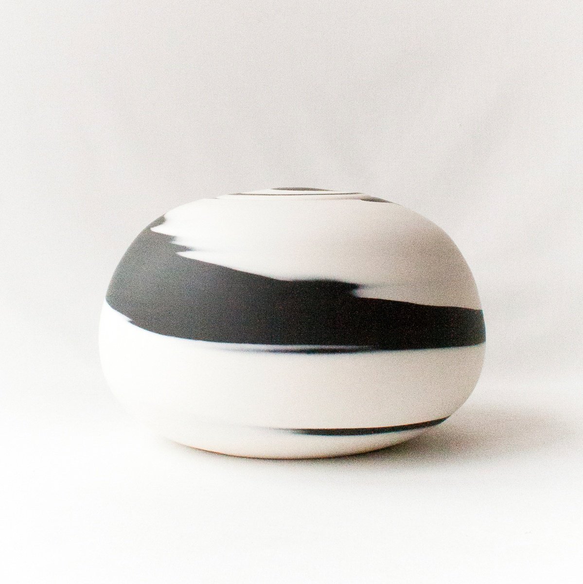 Cityscapes Clay Sculpture By Johanna Braeunlich, 8 X 6, Yin And Yang, Original Artwork