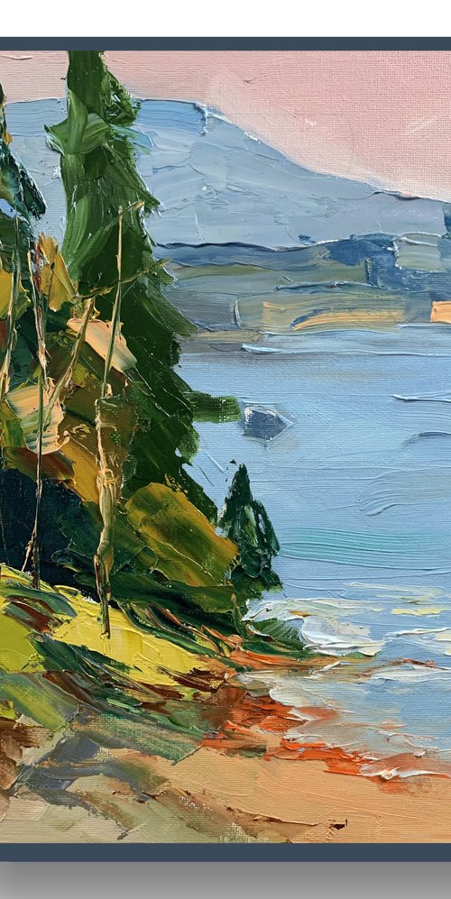 Mountains and lake. by Vita Schagen