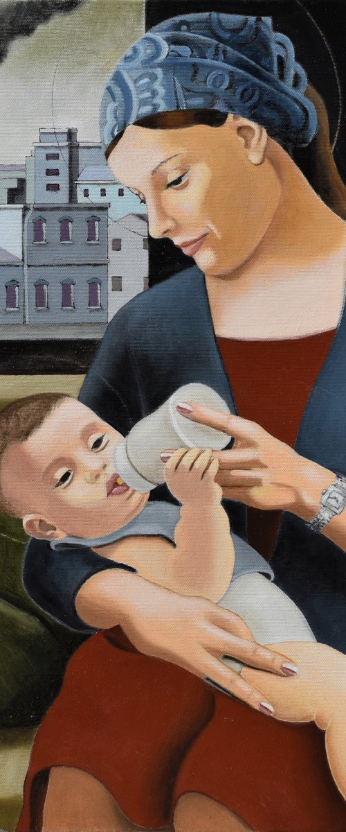 Madonna Che Allatta Il Bambino by Andrea Vandoni