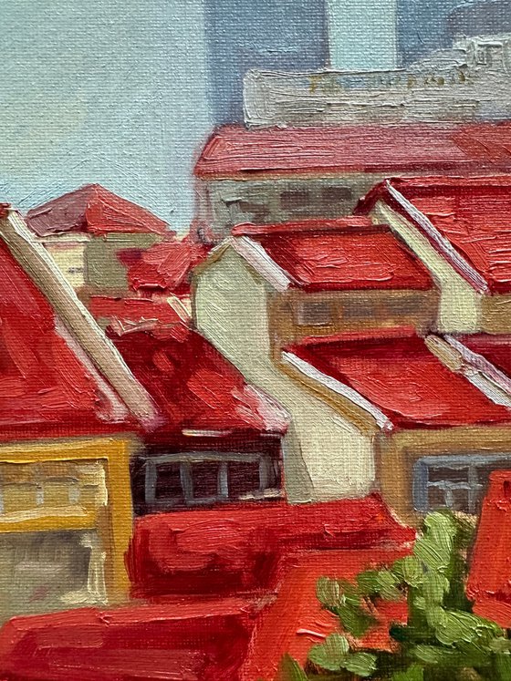 Red tiled roofs