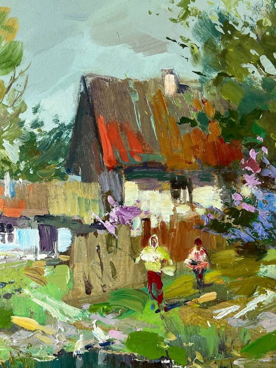 Cloudy Day in the Village