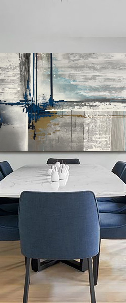 White gray-blue accent. by Marina Skromova