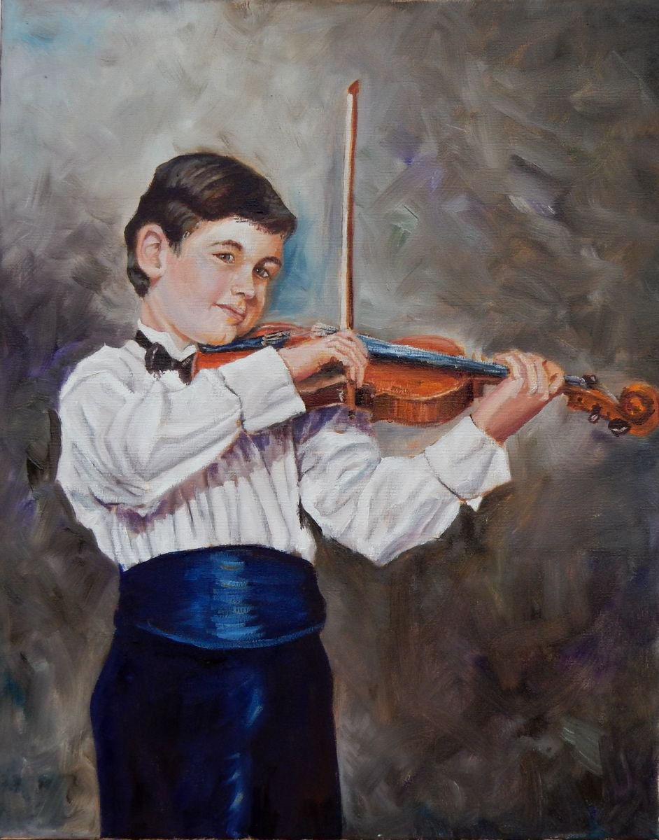 Young violinist by Vita Schagen