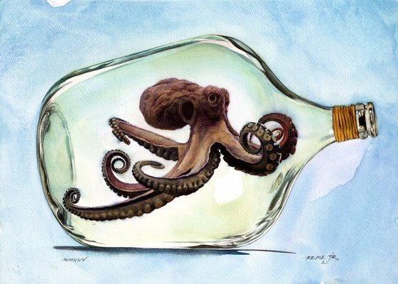 Octopus in Jar