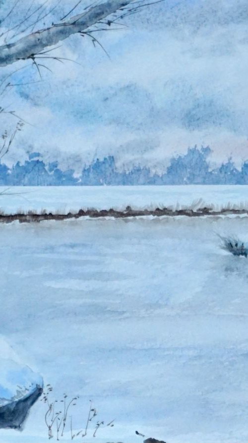 Winter landscape by Yulia Schuster