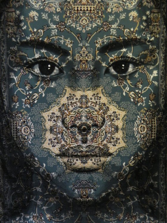 Portrait on a traditional carpet(XXXL)