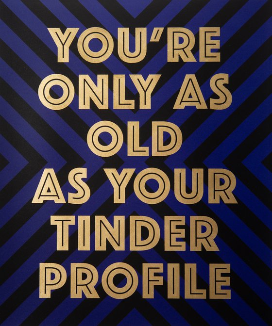 TINDER..  (Black/Blue)