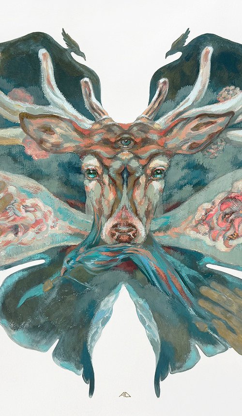 Deer Portal by Anna Dyachuk