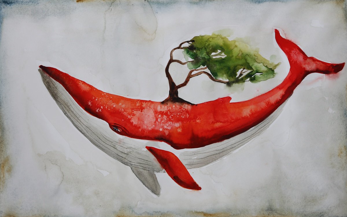 Red Whale 2 by Evgenia Smirnova