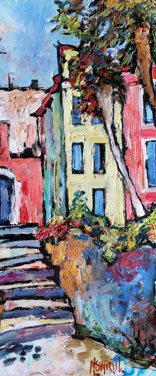 Street in Taormina by Nikifor Swiristuhin