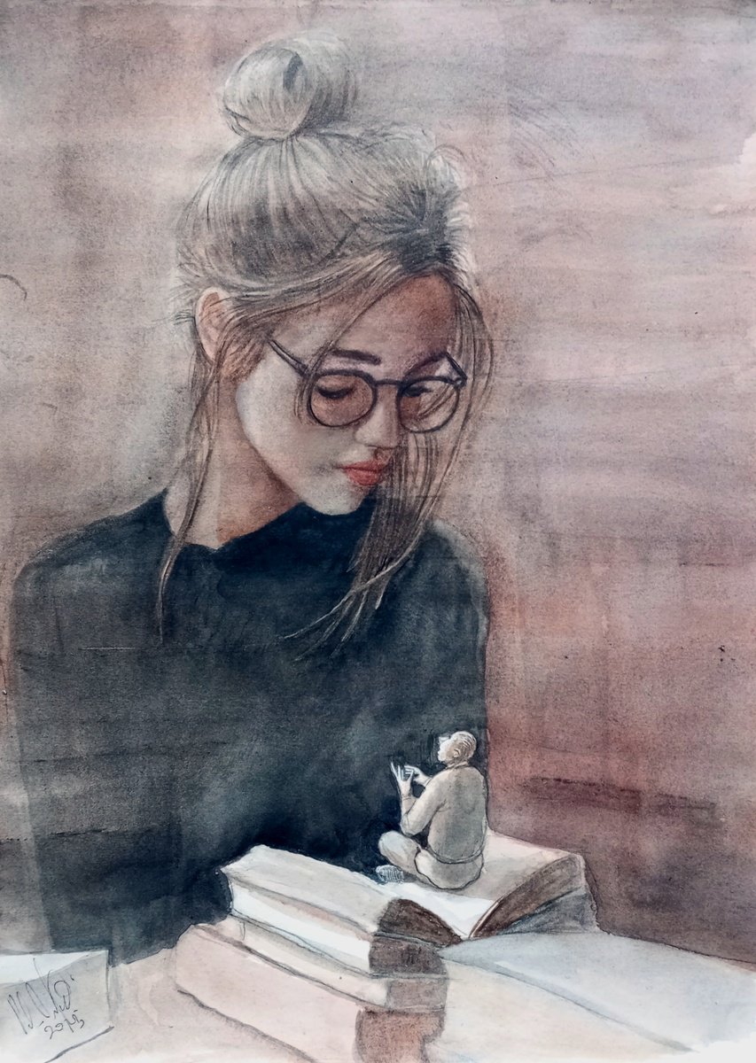 Illustrative Watercolour , Pixie Of The Book By Paolo Beneforti, 12 X 17, Artwork For Sale On Artfinder