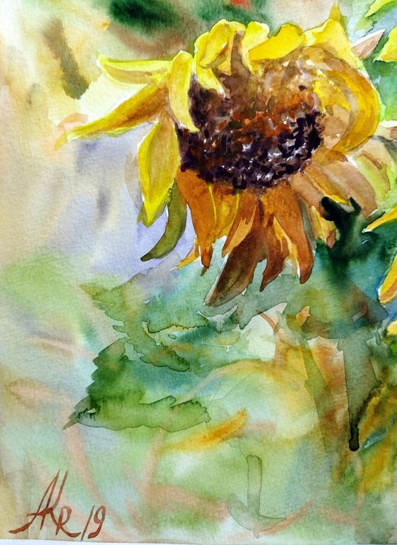 Sunflowers watercolor