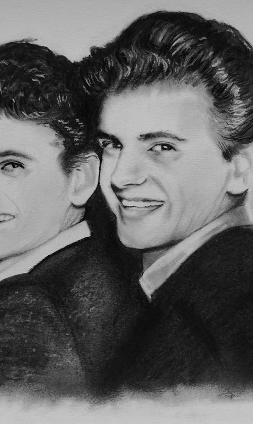 The Everly Brothers by Mel Davies Original Art