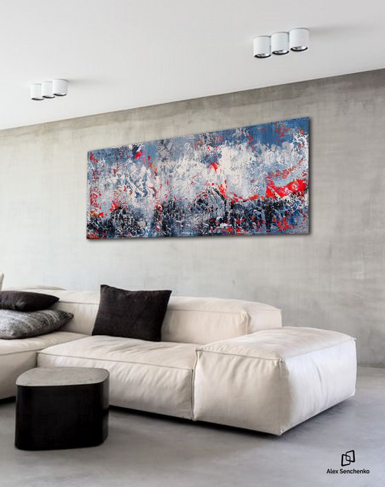 180x80cm. / abstract painting / Abstract 1185