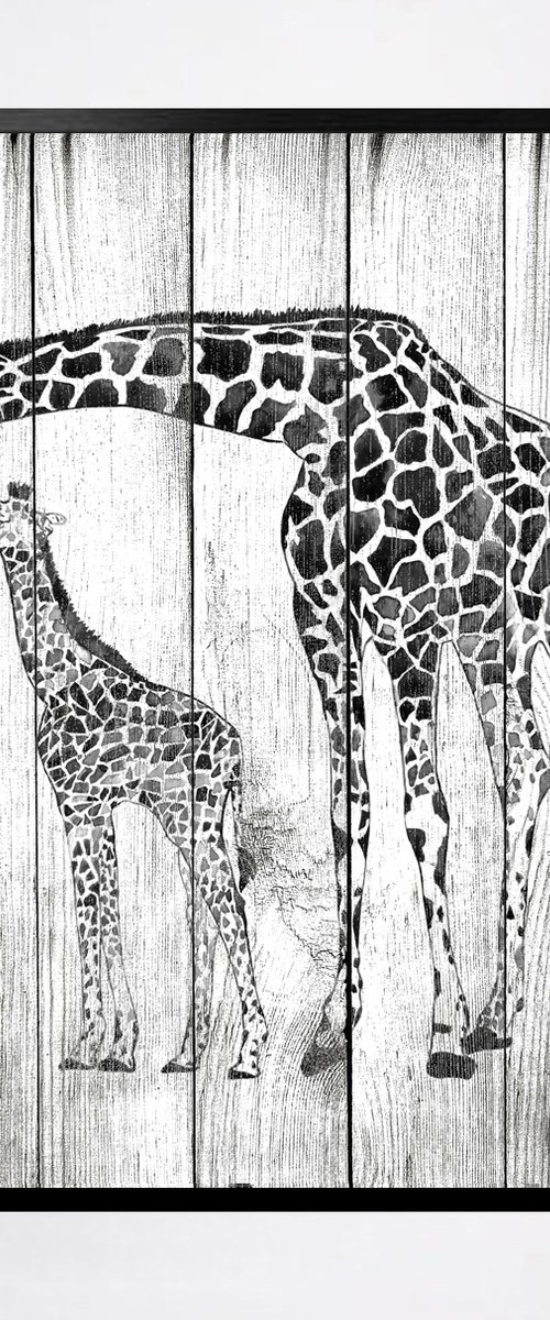 Giraffes by Luba Ostroushko