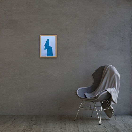 Turquoise blue Moai