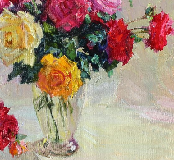 Still life with roses
