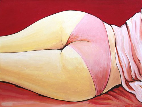 "Relax" - nude & erotic, figurative contemporary modern art by Joel Imen