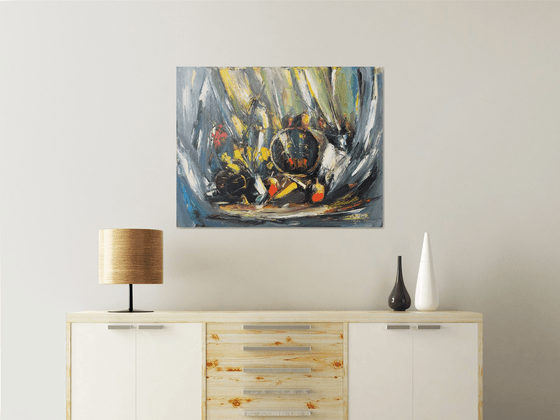 Still Life in Yellow and Grey