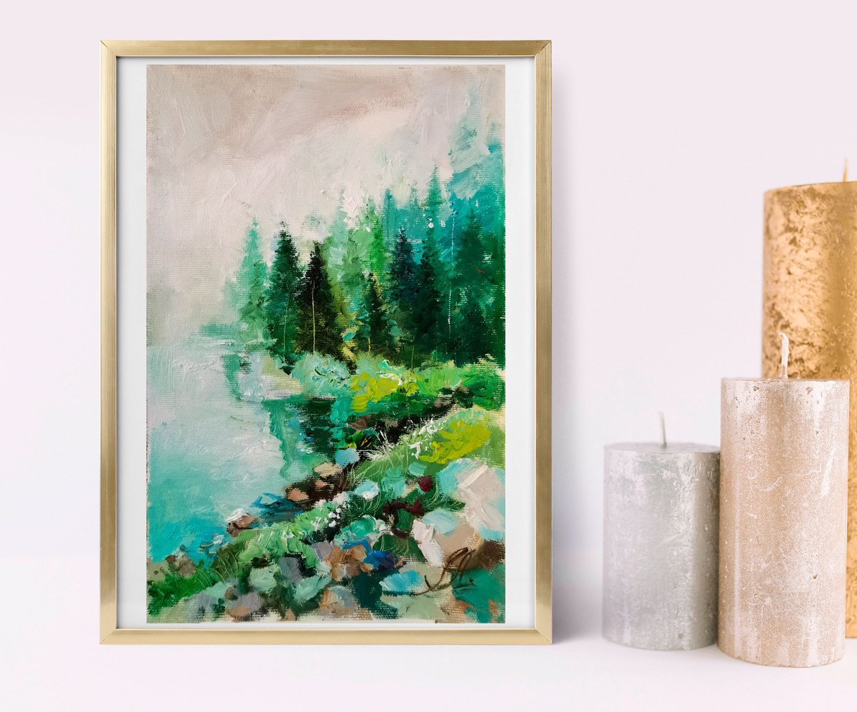 Emerald Forest By Annet Loginova, 8 X 12, Artwork For Sale On Artfinder