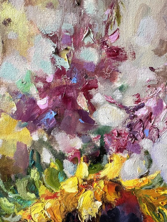 Sunflower blossoms
