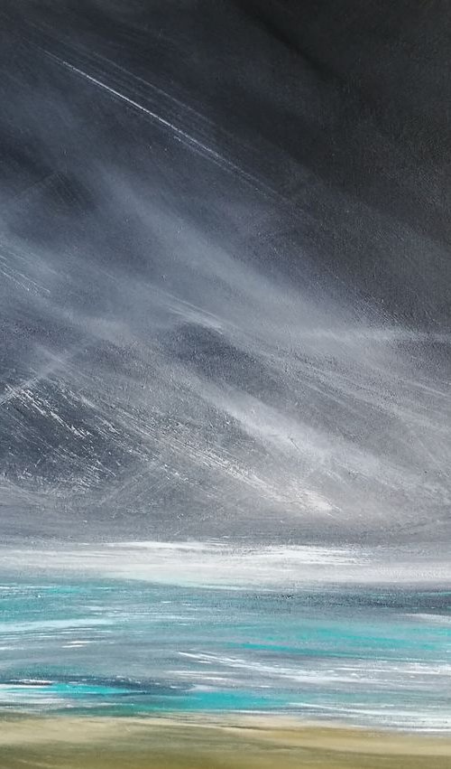 Teal Bluster (Seascape) by Mel Graham