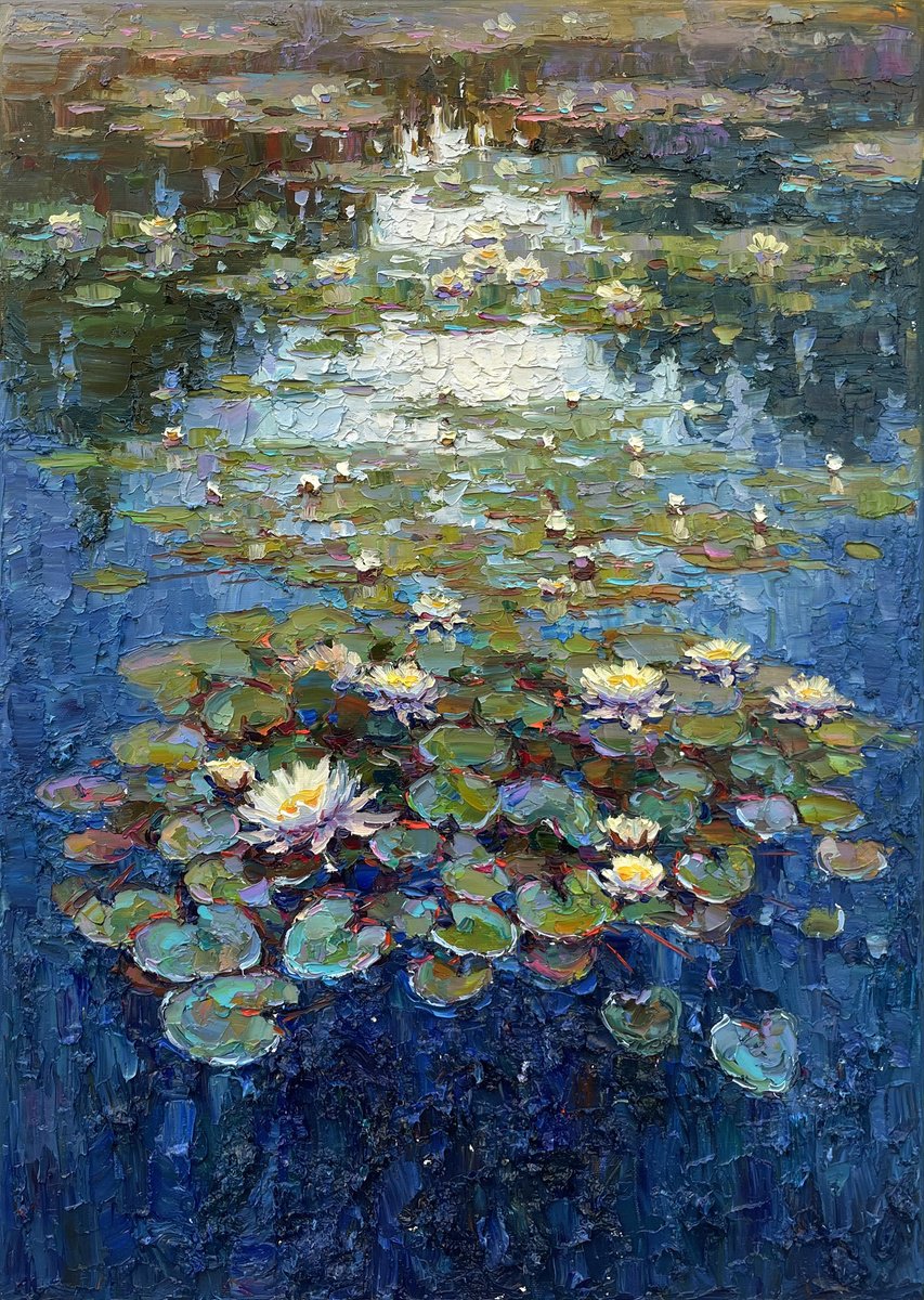 Water Lilies By Evgeny Chernyakovsky, 20 X 27, Artwork For Sale On Artfinder