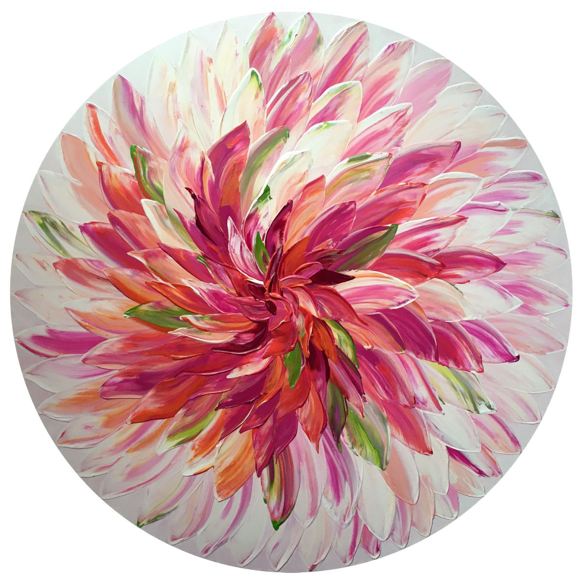 Dahlia I 30x30 By Tatiana Georgieva Artfinder
