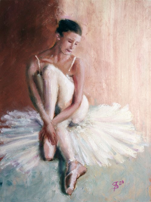 Ballerina II / ORIGINAL PAINTING by Salana Art Gallery