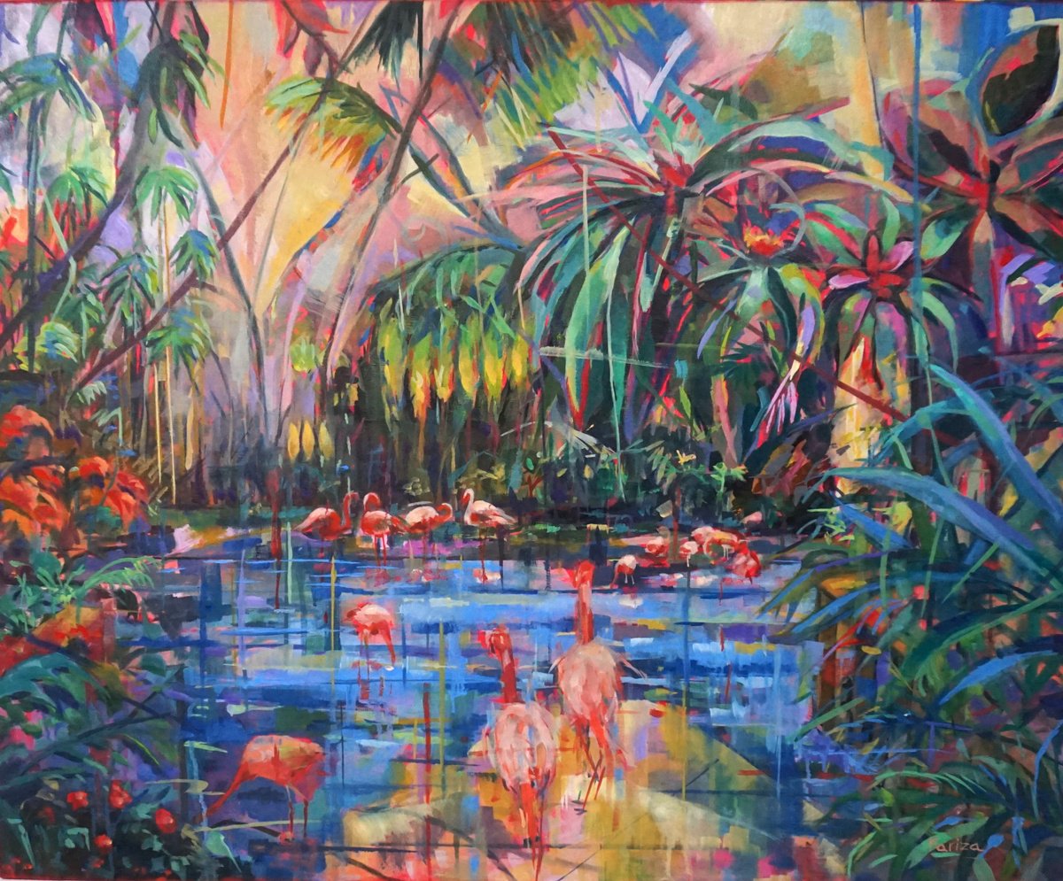 The Blue Lake By Amaya Fernandez Fariza, 39 X 32, Artwork For Sale On Artfinder