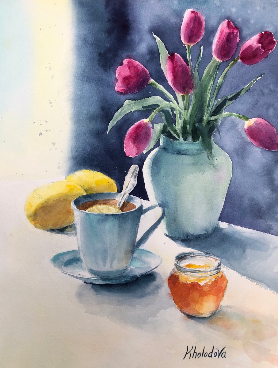 Tea time by Olga Kholodova