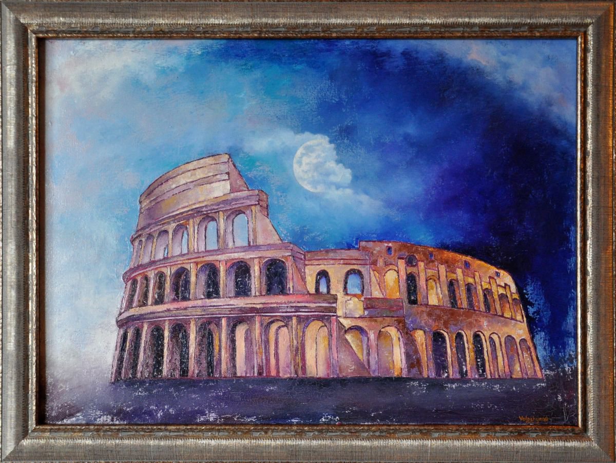 Night Colosseum (70x50cm) by Mary Voloshyna