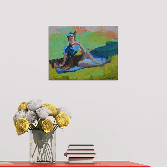 Girl on the Grass Study