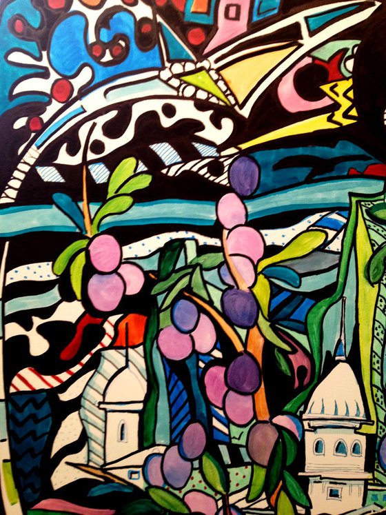 Cityscape from a tree