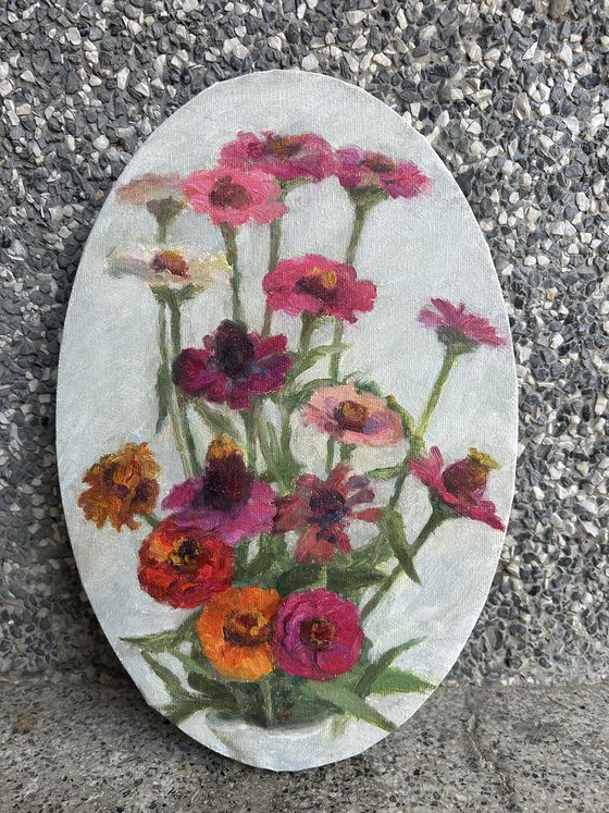 Flowers on white background