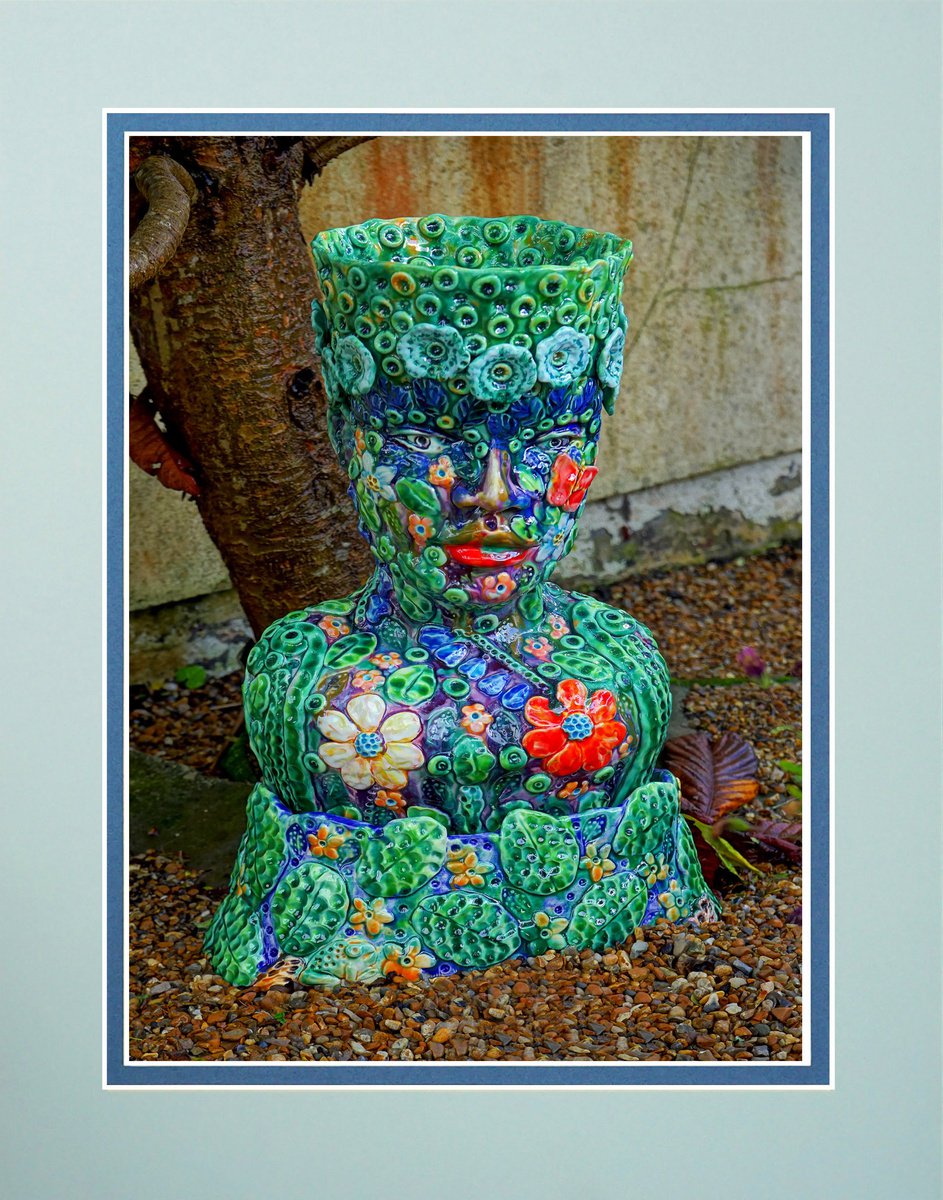 Ladies Head Vase sculpture by Robin Clarke