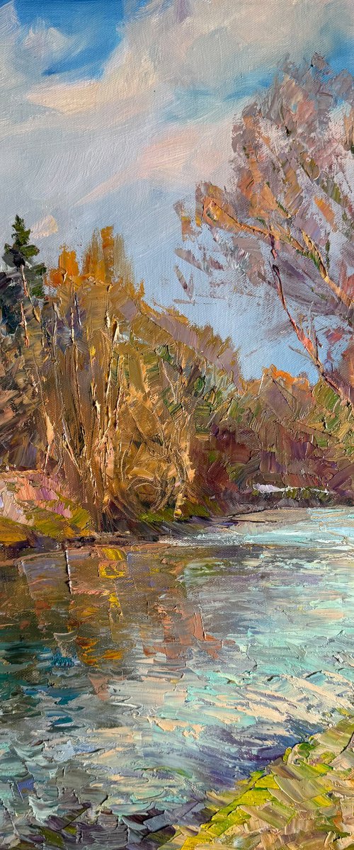 Golden Reflections of Spring by Aleksandr Dubrovskyy