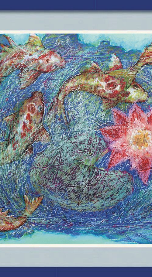 Fantasy with Flowers 332. paper 59x42cm by Rakhmet Redzhepov