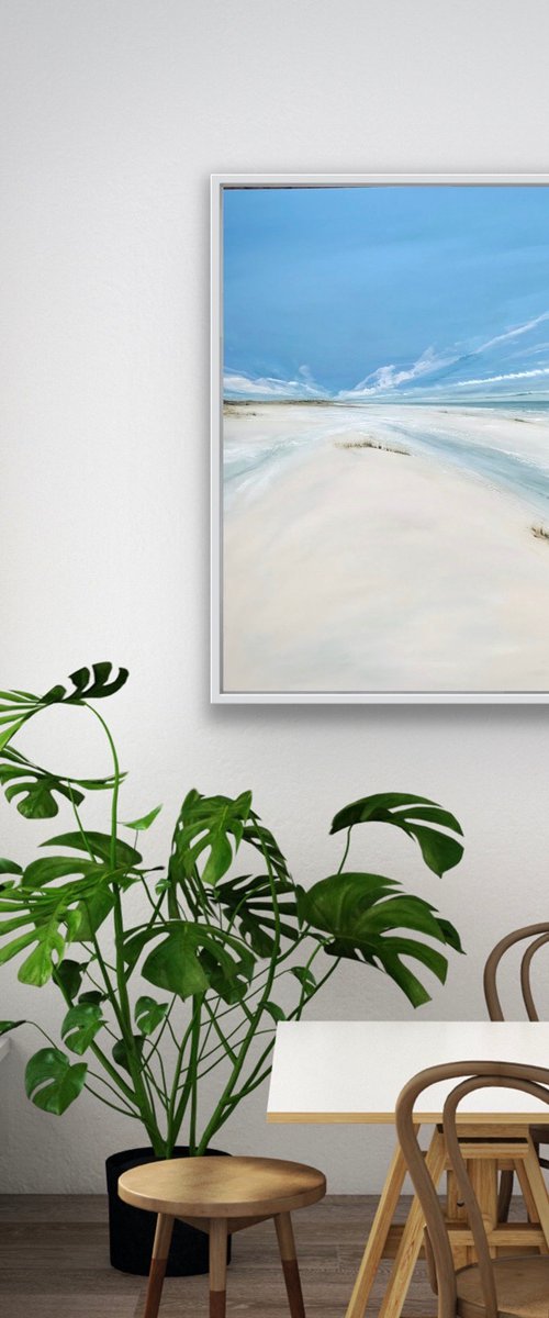 Summer Sand large landscape painting by Jane Skingley