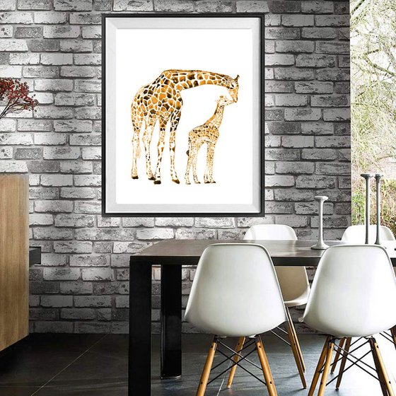 Giraffes art