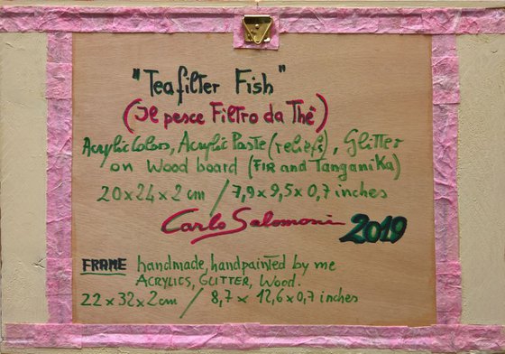 TEA FILTER FISH - ( 32 x 22 cm ) - INTEGRATED FRAME -