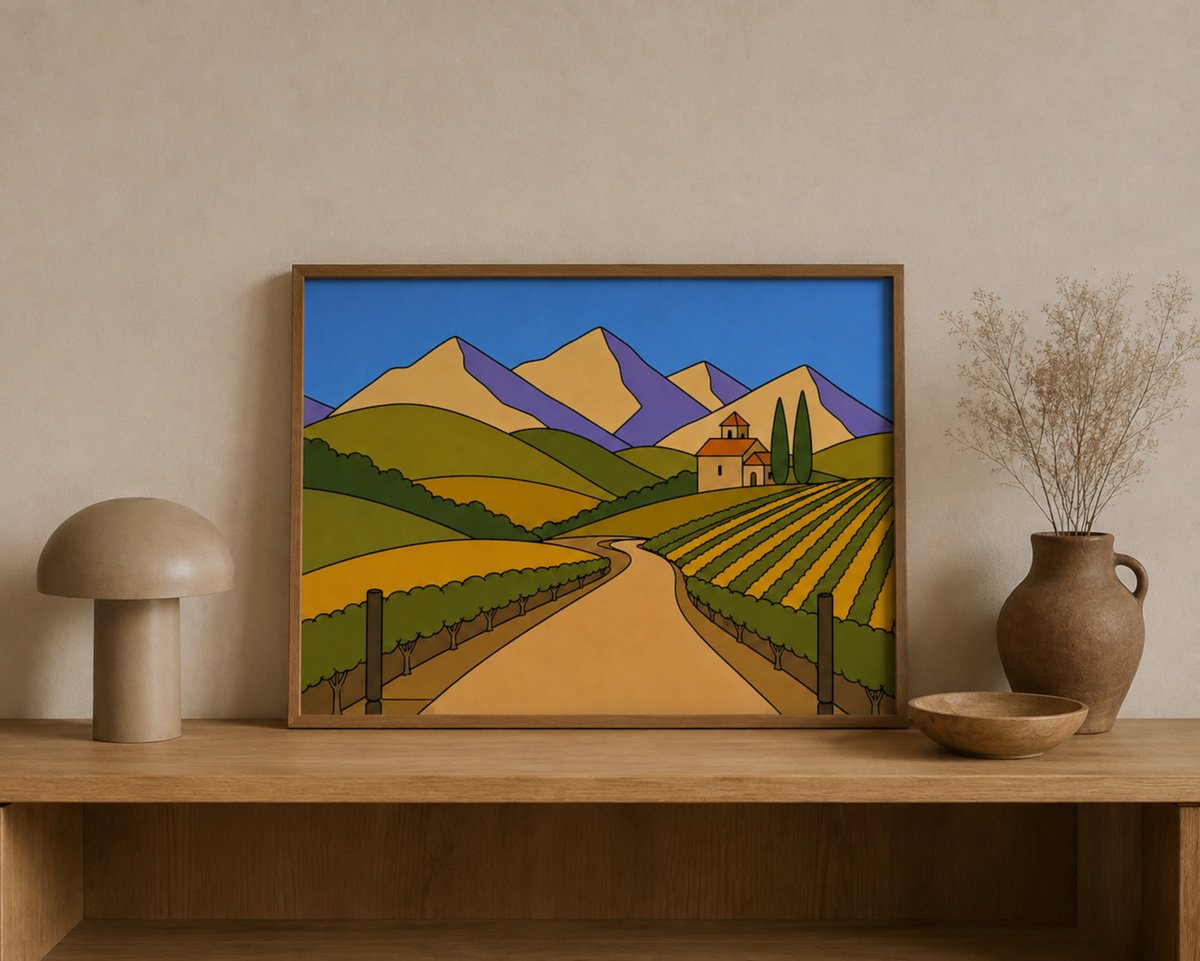 Marina Krylova | Original Acrylic Painting | Autumn Dreams Of Provence #17 | 50 X 40Cm | Artwork For Sale On Artfinder