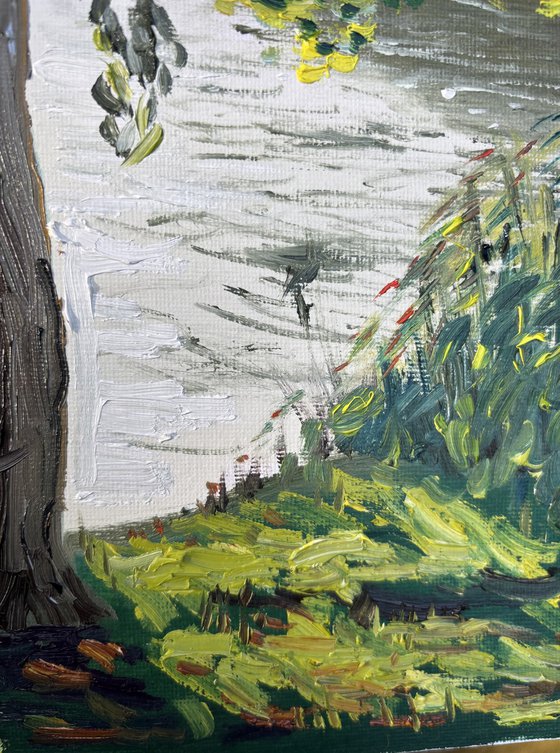 Small bridge at sunset