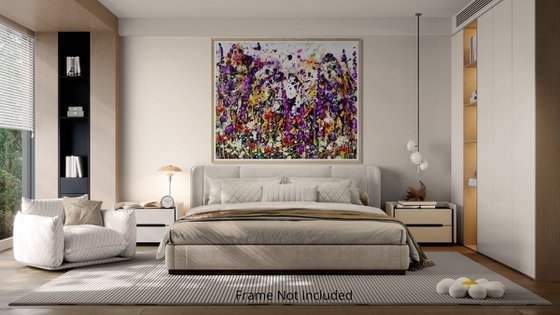 Indigo Entropy Floral Landscape