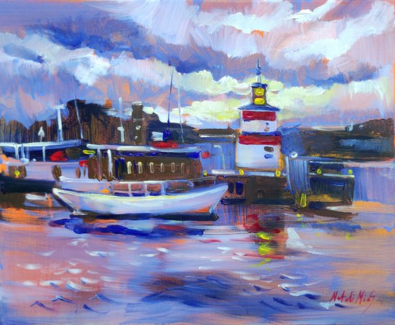Sunset in the Harbor