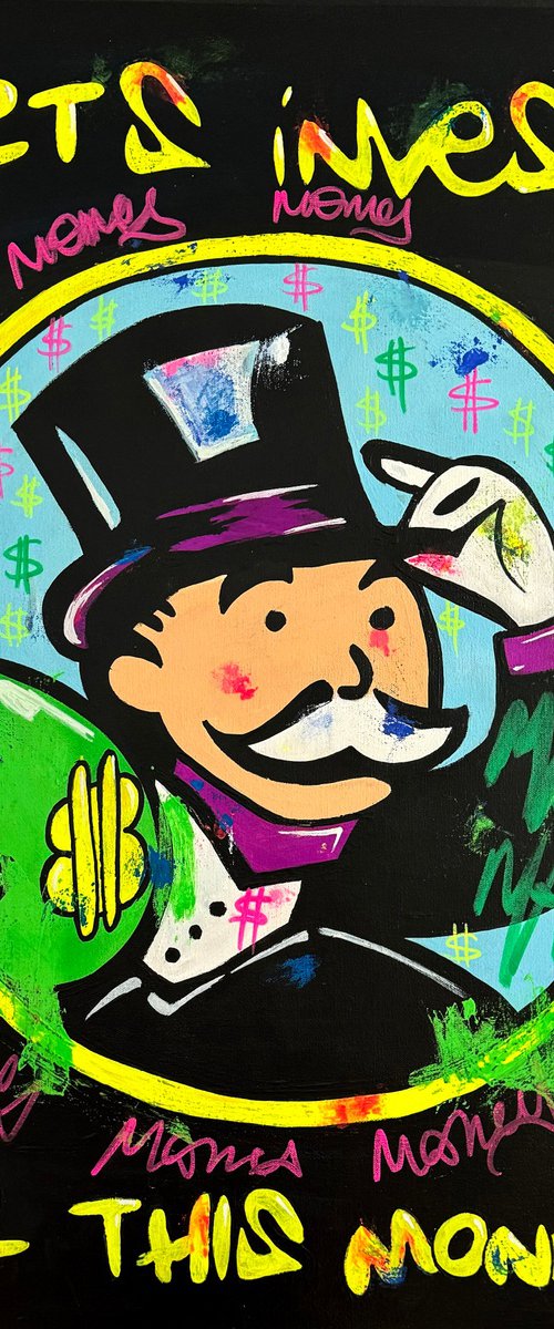 Lets invest all this money ft. Monopoly by Carlos Pun Art