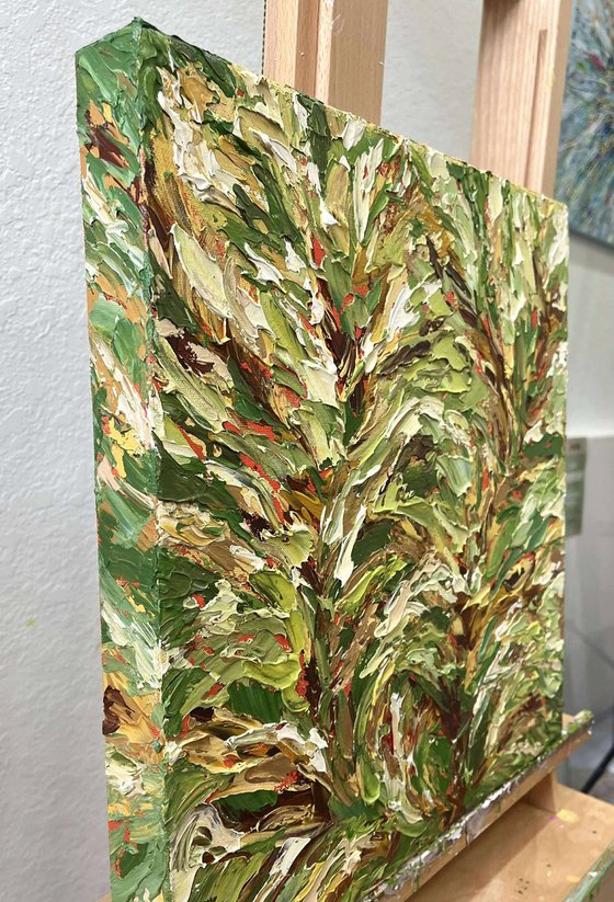Ever Together - Green Gold Abstract